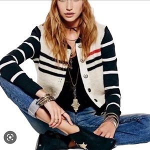 COPY - Free People Baseball Sweater - Medium